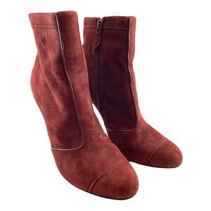Cole Haan Burgundy Suede  Size 9B Heel Boots